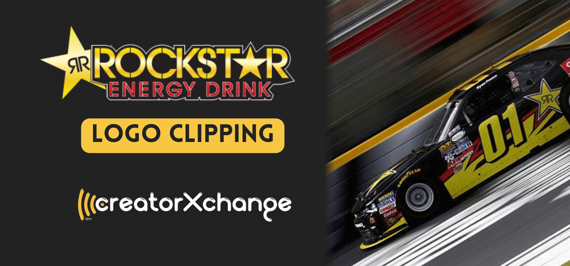 Rockstar Energy NASCAR Logo Clipping